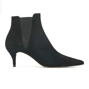 NWT Zara heel black kitty ankle boots